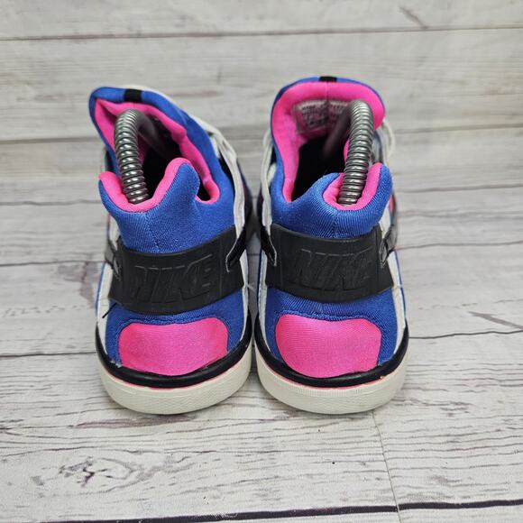 Nike Womens Air Huarache Run 385433-102 Running Shoes Sneakers Size 9 Pink Blue - Picture 4 of 7